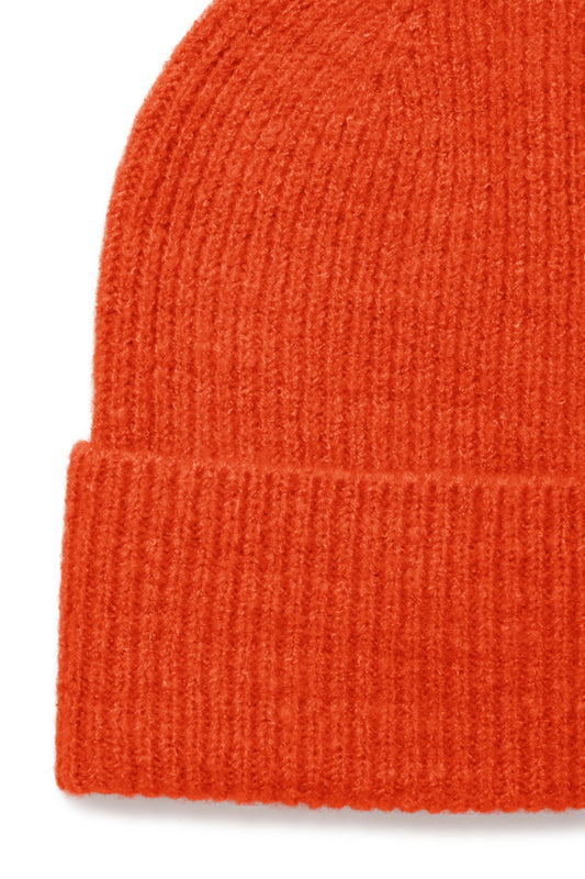Iavo Beanie Hat - Tangerine Tango