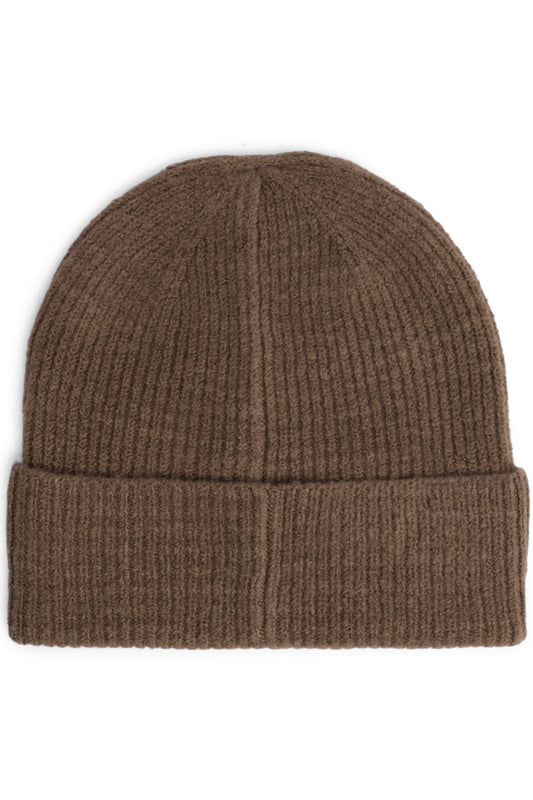 Iavo Knitted Beanie - Choc
