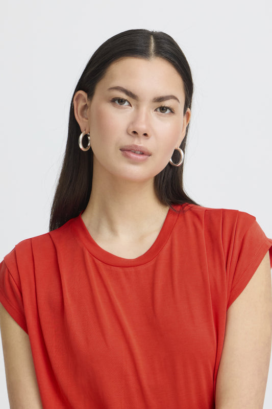 Lisken Tee - Fiery Red