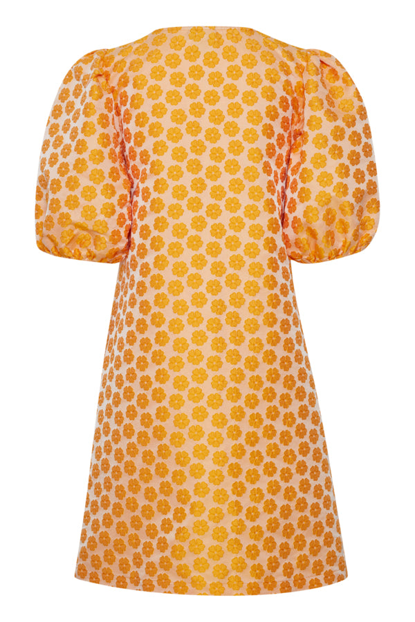 Tinna Jacquard Dress - Radiant Yellow