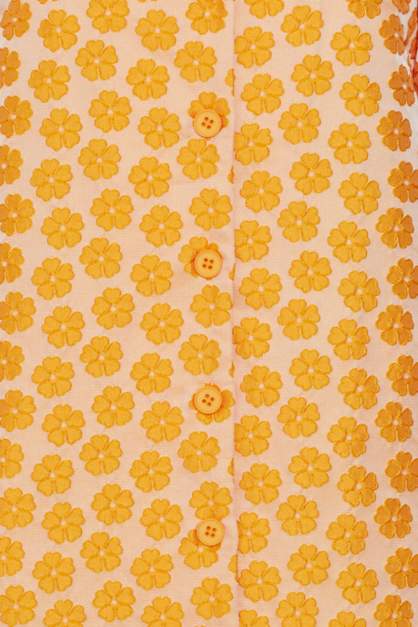 Tinna Jacquard Dress - Radiant Yellow