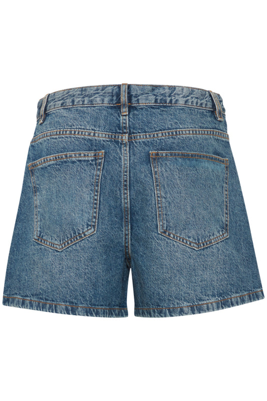 Ichi Denim Short - Mid Wash