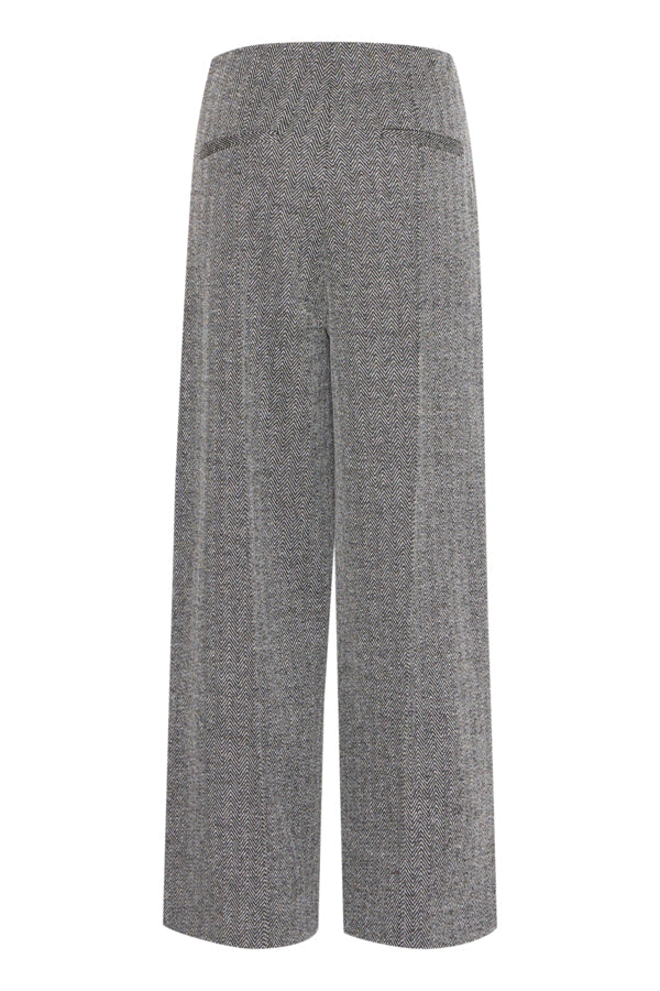 Kate Herringbone Trouser - Mono