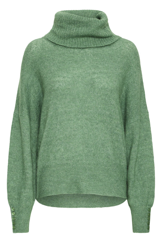 Kamara Alpaca Roll Neck - Green