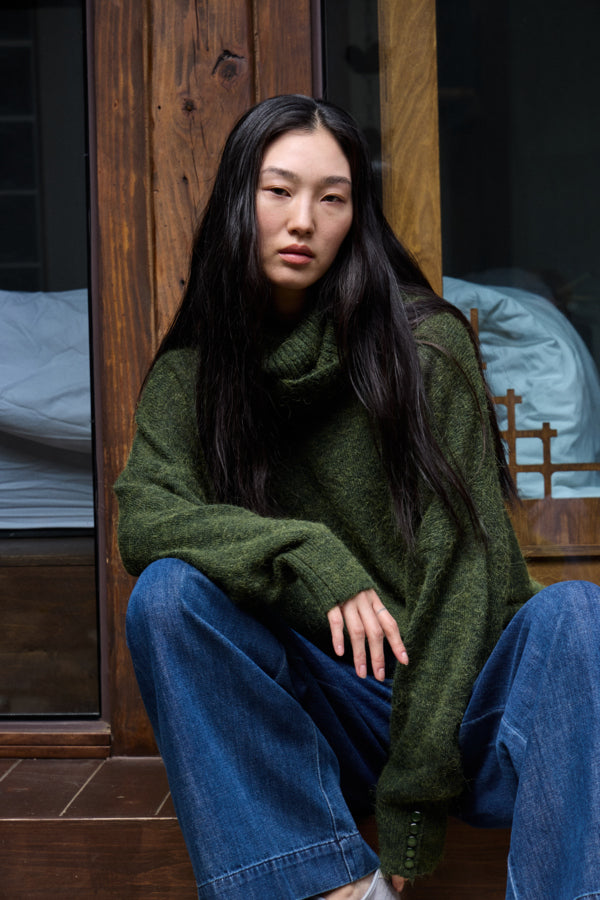 Kamara Cowl Neck - Khaki