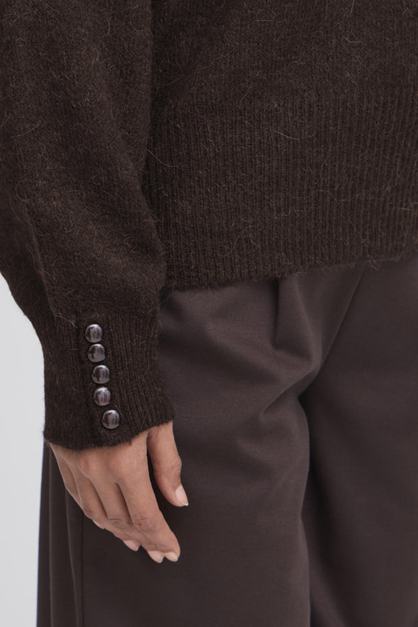 Kamara Cowl Neck - Choc