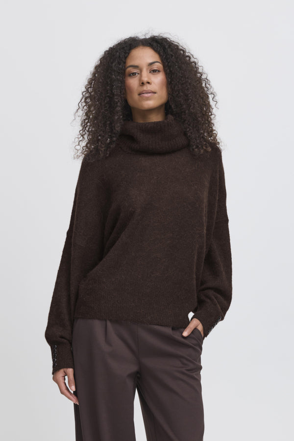 Kamara Cowl Neck - Choc