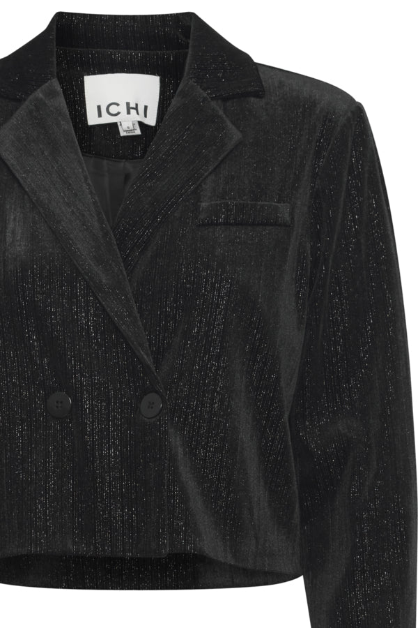 Kate Velvet Lurex Crop Blazer