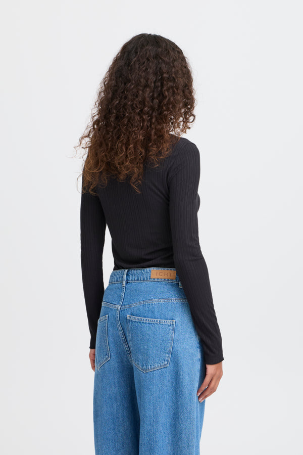 Cella Rib Top - Blk