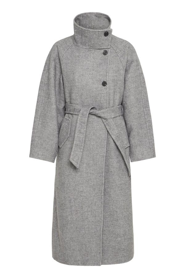 Gaziva Wool Coat - Grey