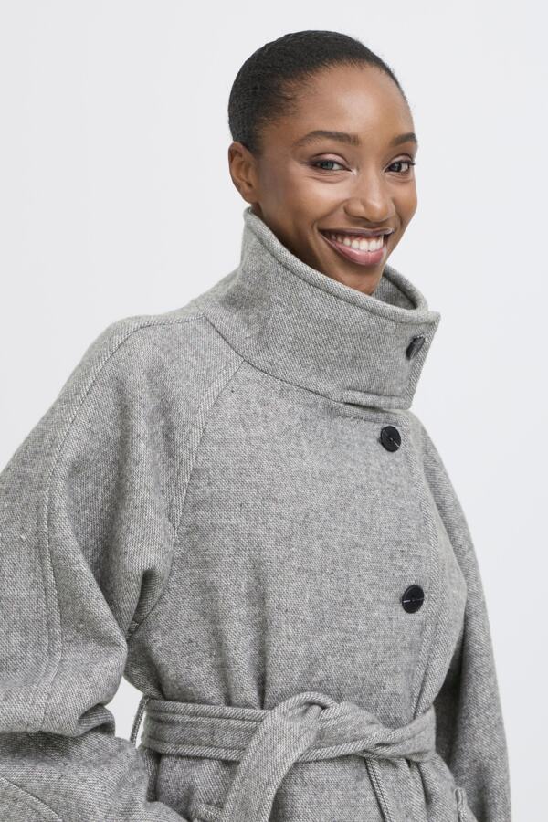 Gaziva Wool Coat - Grey
