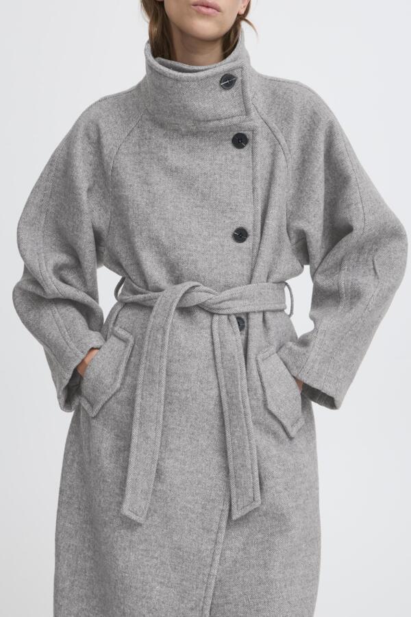 Gaziva Wool Coat - Grey