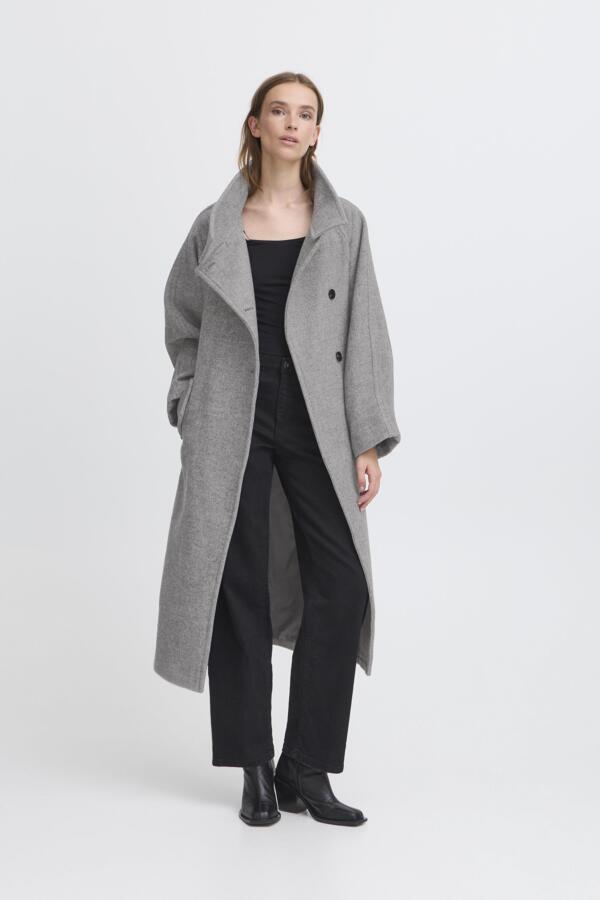 Gaziva Wool Coat - Grey