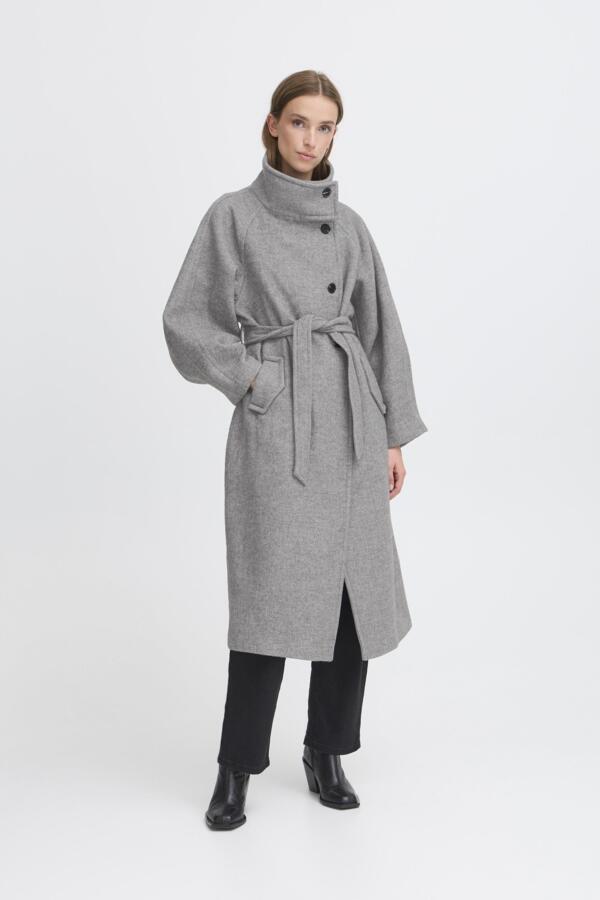 Gaziva Wool Coat - Grey