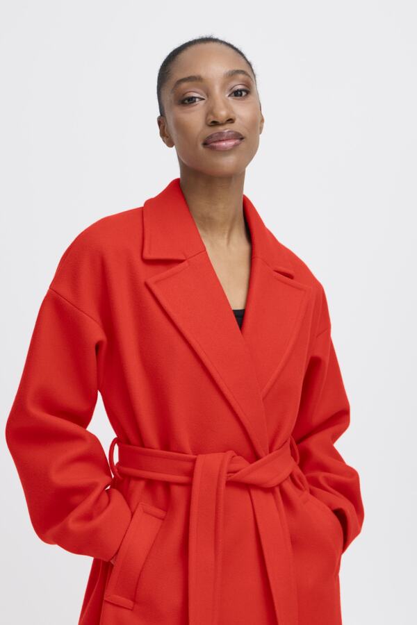 Jannet Coat - Fiery Red