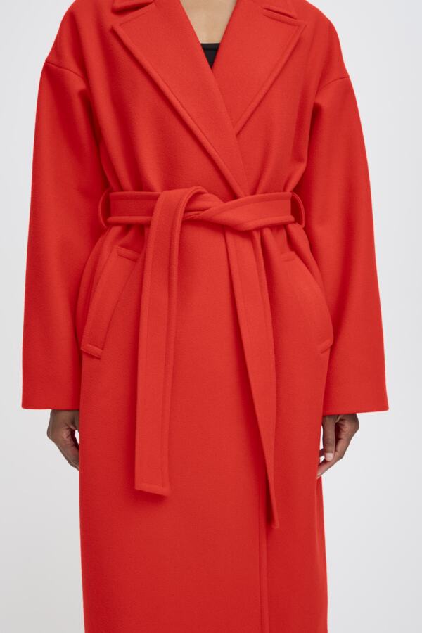 Jannet Coat - Fiery Red