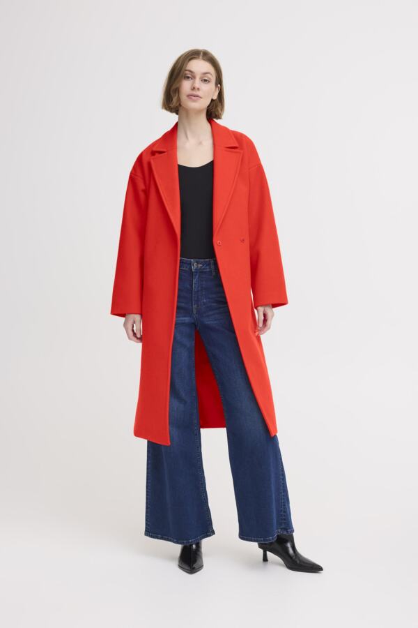 Jannet Coat - Fiery Red