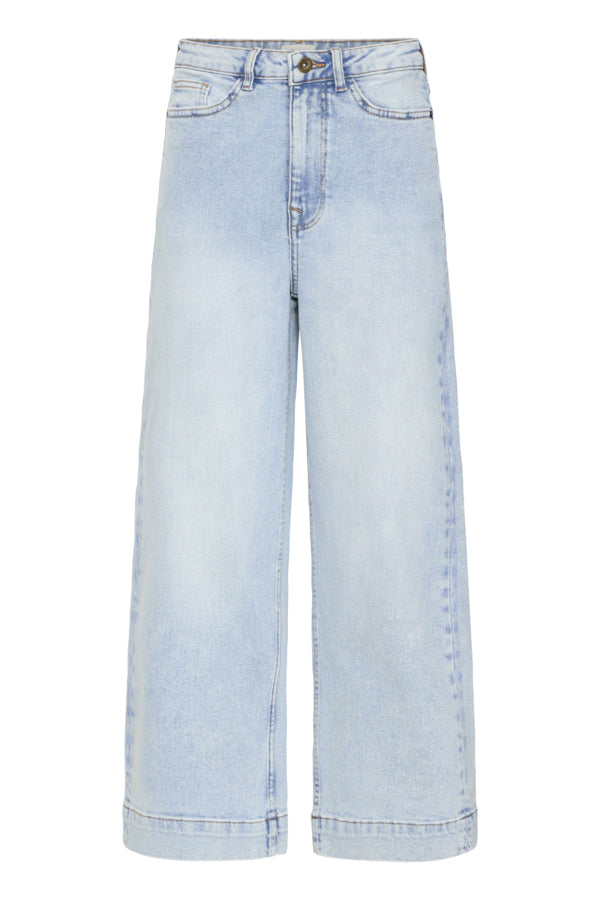 Ichi Wide Leg Jean - Light Stone Wash