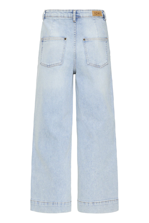 Ichi Wide Leg Jean - Light Stone Wash