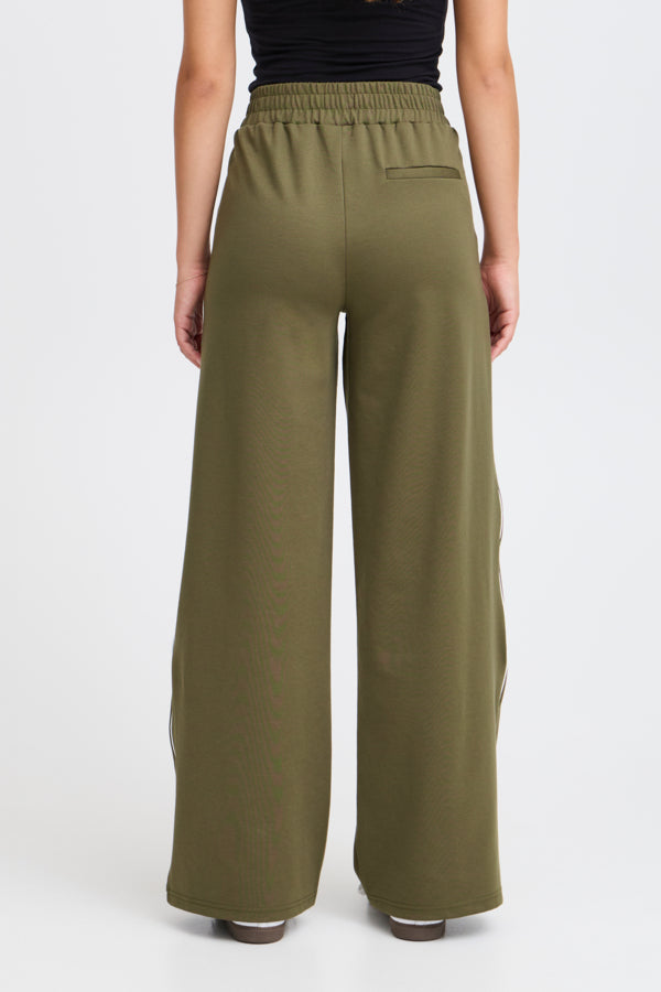 Kate Wide Leg Pant - Khaki