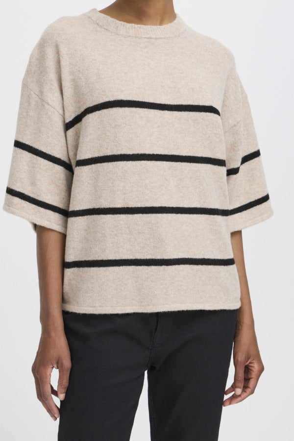 Dasalia Wool Mix Jumper - Oatmeal