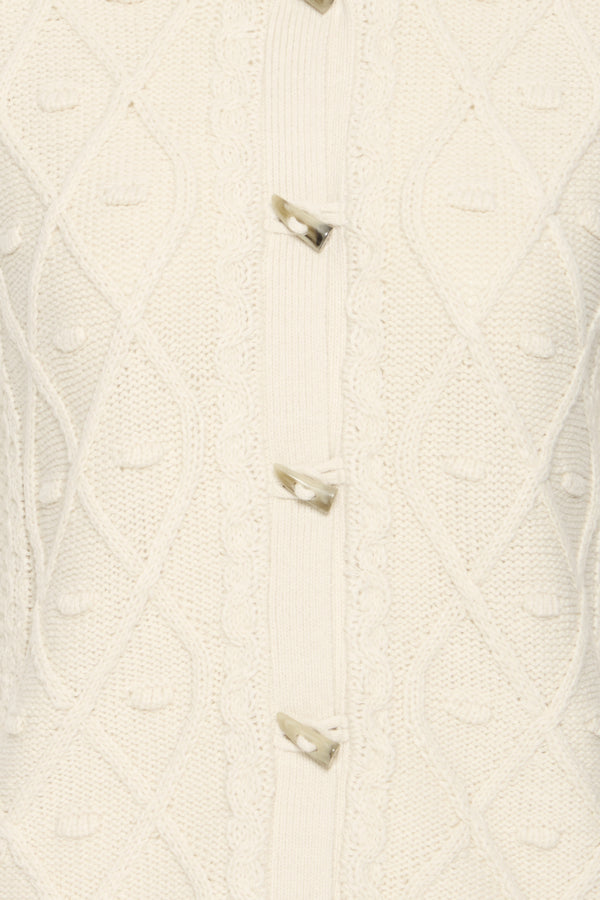 Destan Cable Knit Waistcoat - Ivory