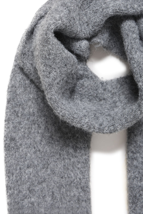 Lira Wool Scarf - Grey Melange