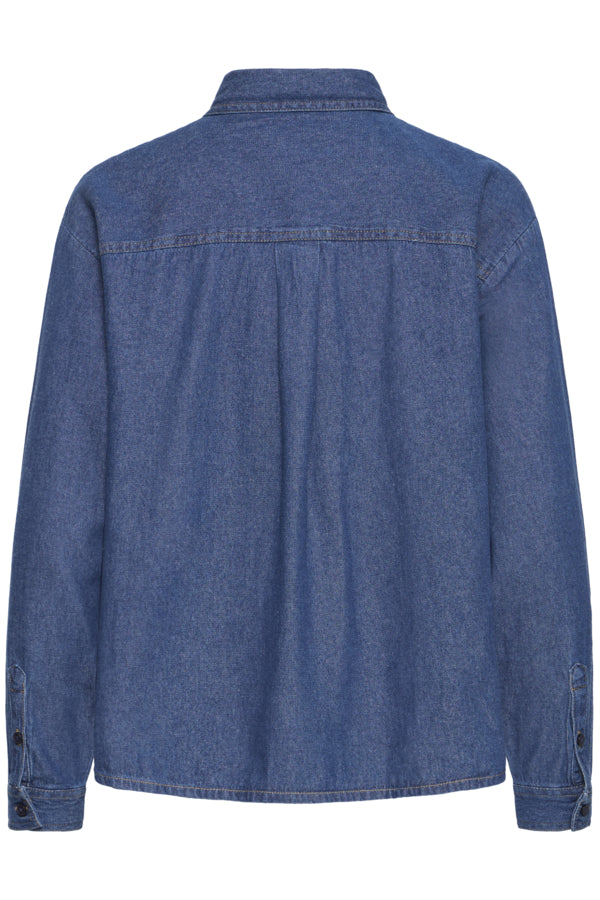 Archer Denim Shirt - Mid Blue