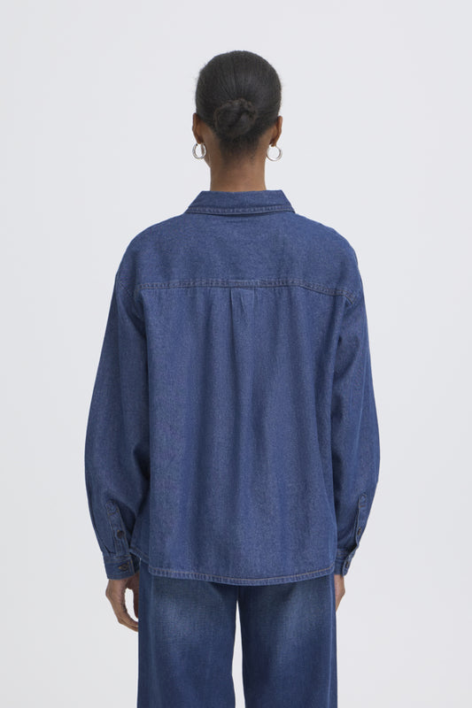Archer Denim Shirt - Mid Blue