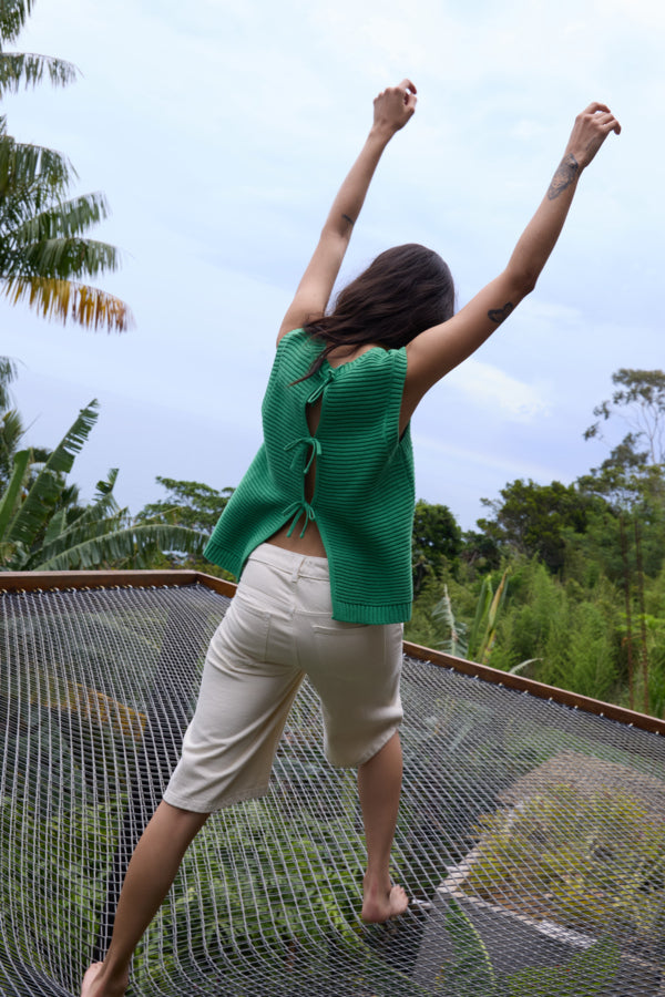 Dotties Cotton Tank - Green