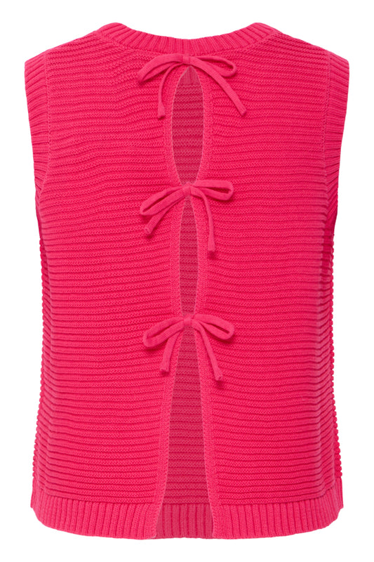 Dotties Cotton Tank - Raspberry