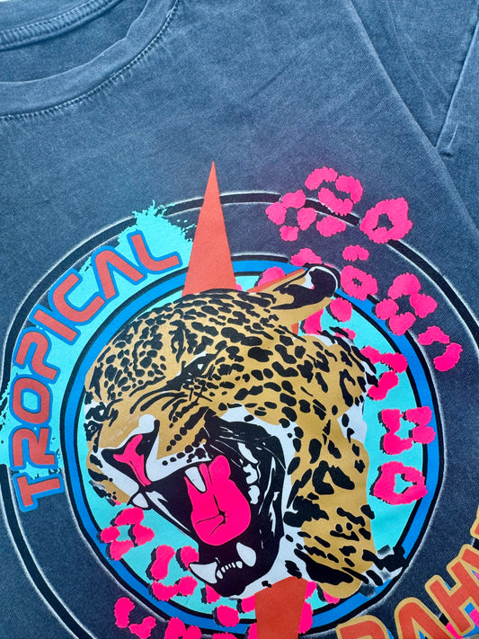 Acid Tiger Tee - Grey