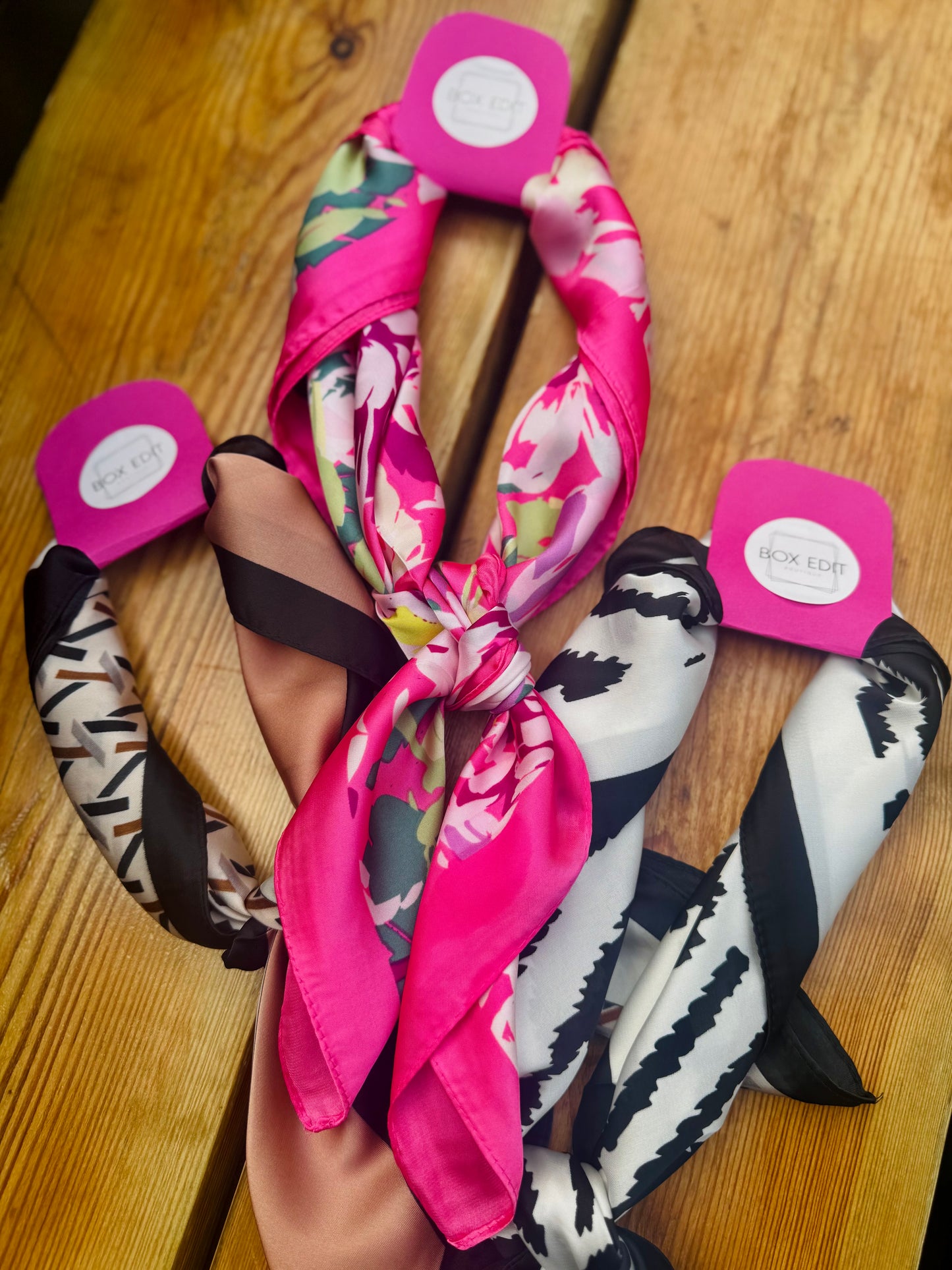 Satin Neckerchief - Geometric