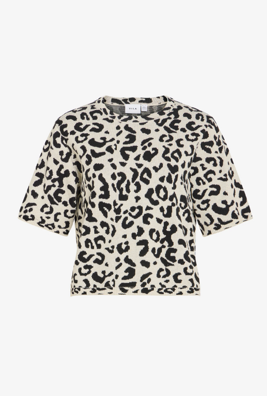 Vila Knitted Animal Tee