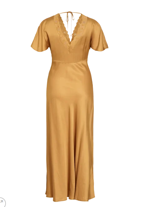 Visomera V-Neck SS Ankle Dress