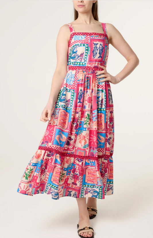 Corrina Postcard Dress
