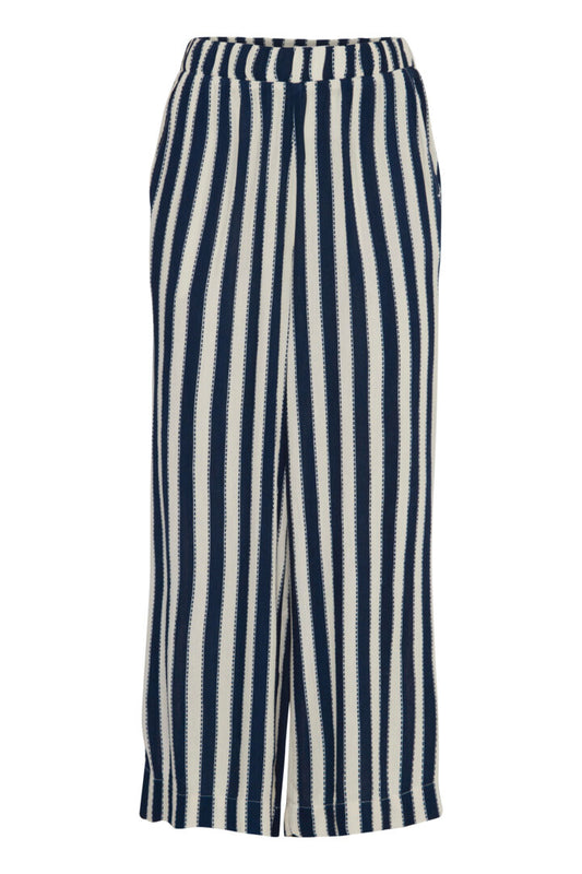 Marrakech Trouser - Navy Stripe