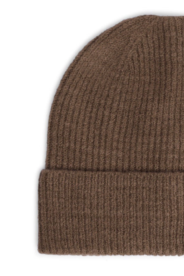 Iavo Knitted Beanie - Choc