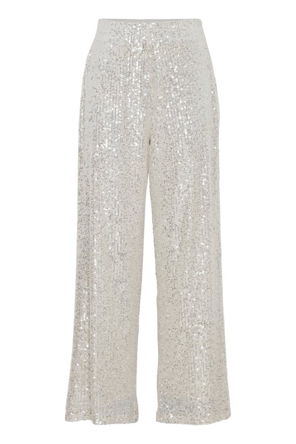 Stella Sequin Trouser - Almond