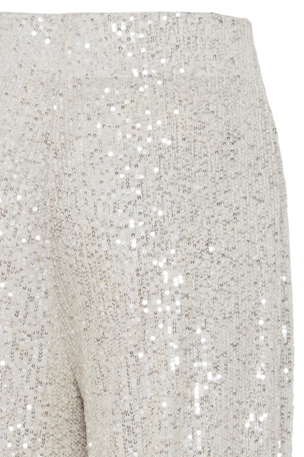 Stella Sequin Trouser - Almond
