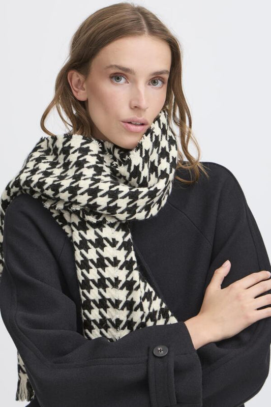 Houndstooth Scarf - Mono
