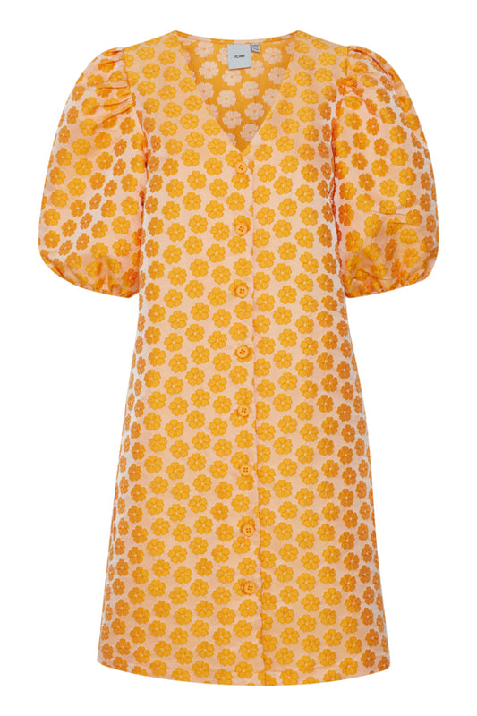 Tinna Jacquard Dress - Radiant Yellow