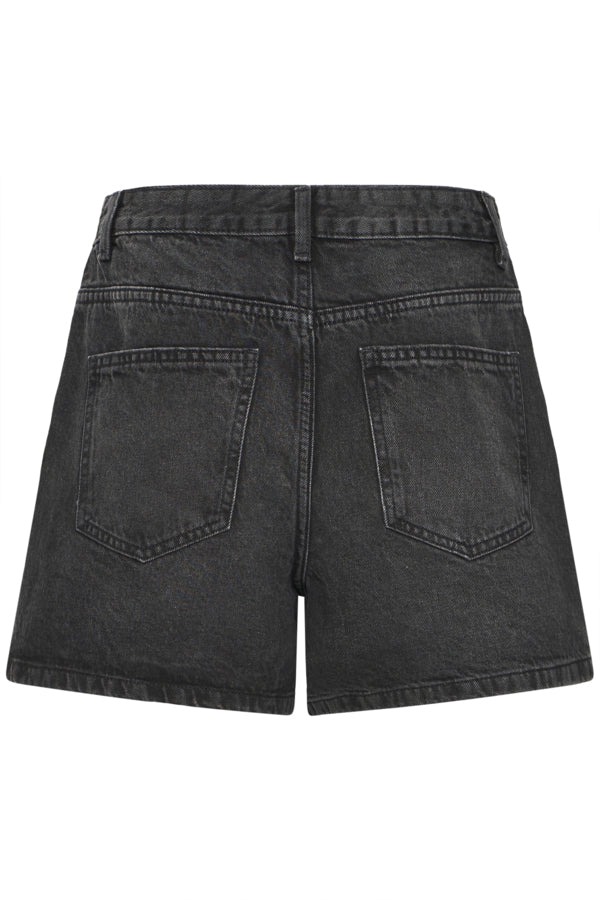 Ichi Denim Short - Washed Black