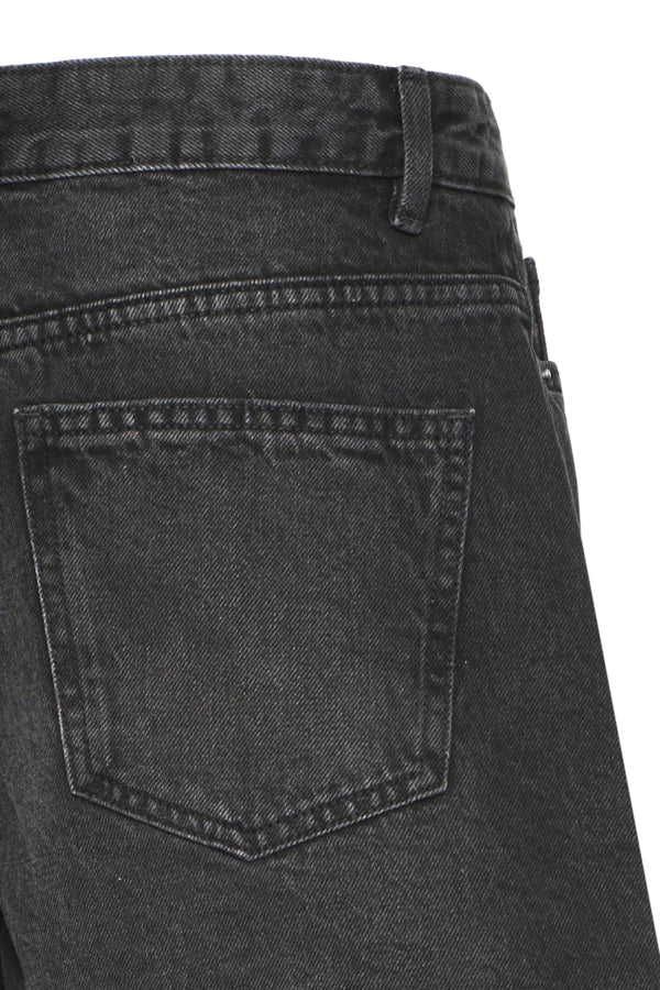 Ichi Denim Short - Washed Black
