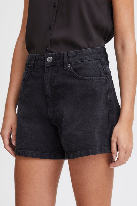 Haveny Denim Shorts - Blk Wash