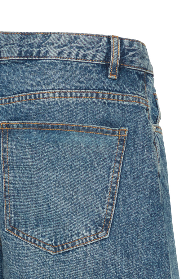 Ichi Denim Short - Mid Wash