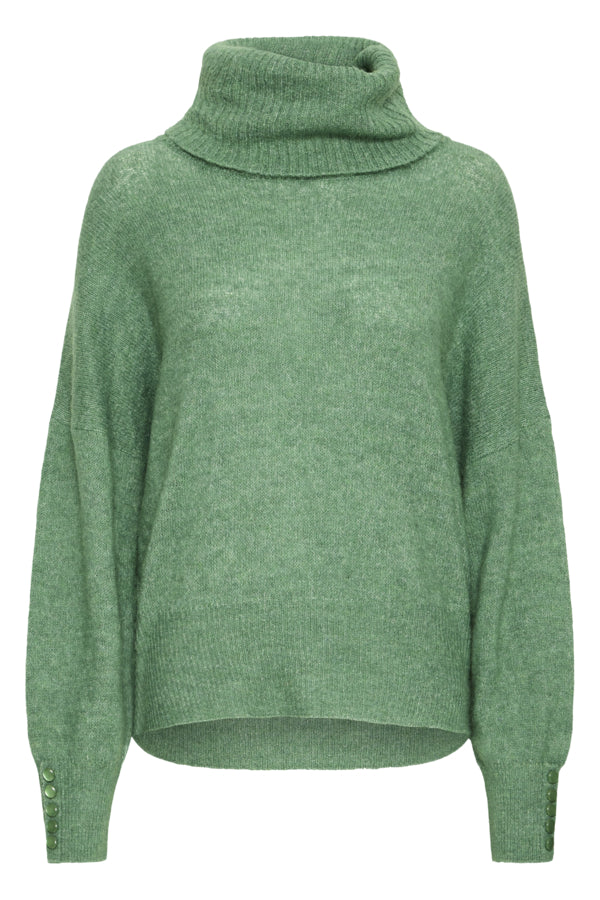 Kamara Alpaca Roll Neck - Green
