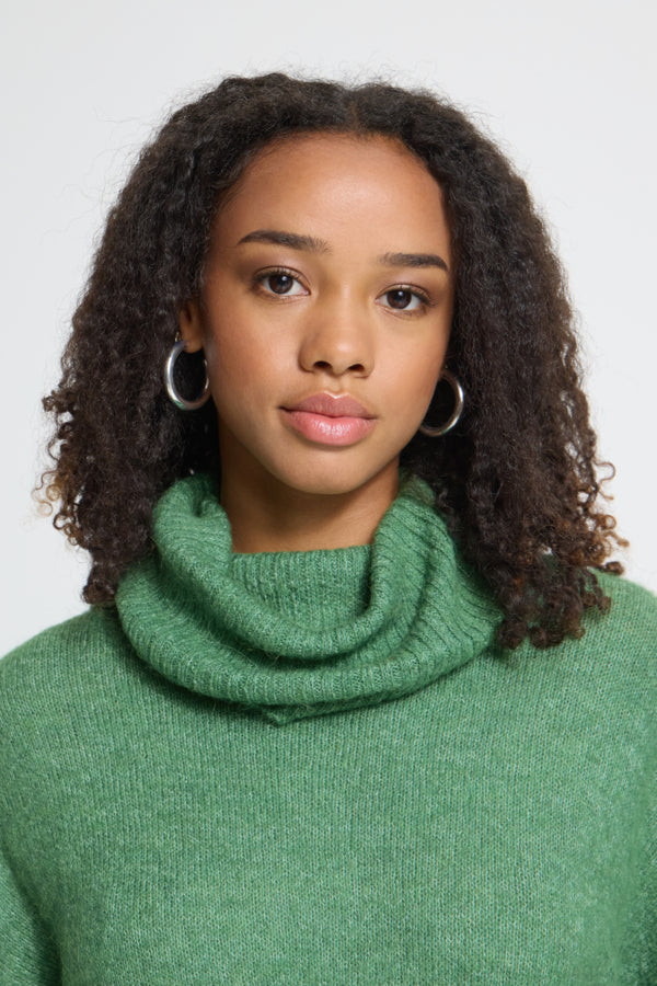 Kamara Alpaca Roll Neck - Green