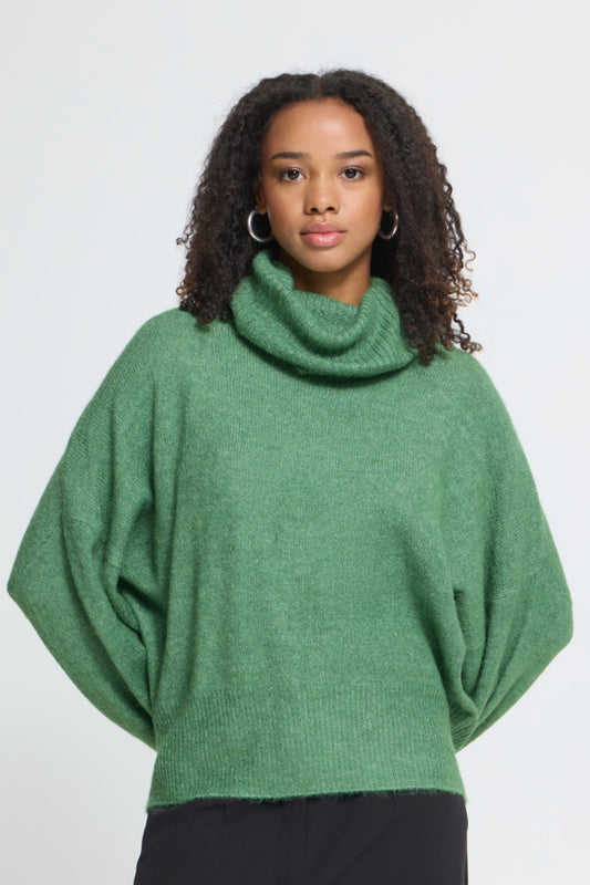 Kamara Alpaca Roll Neck - Green
