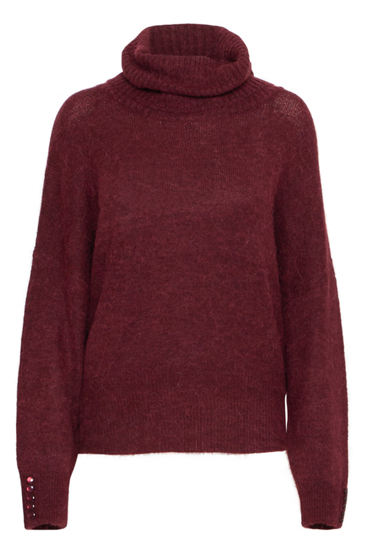 Kamara Alpaca Roll Neck - Port royale